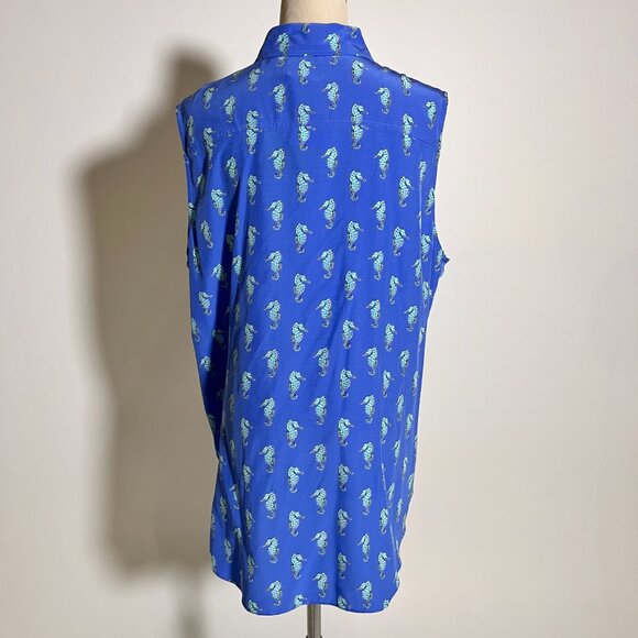 Blue Seahorse Kate Spade Top - Picture 2 of 3